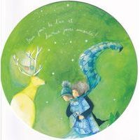 Carte Anne-sophie Rutsaert - Beau jour de l'an et... heureux jours suivants! - Diam 15 cm